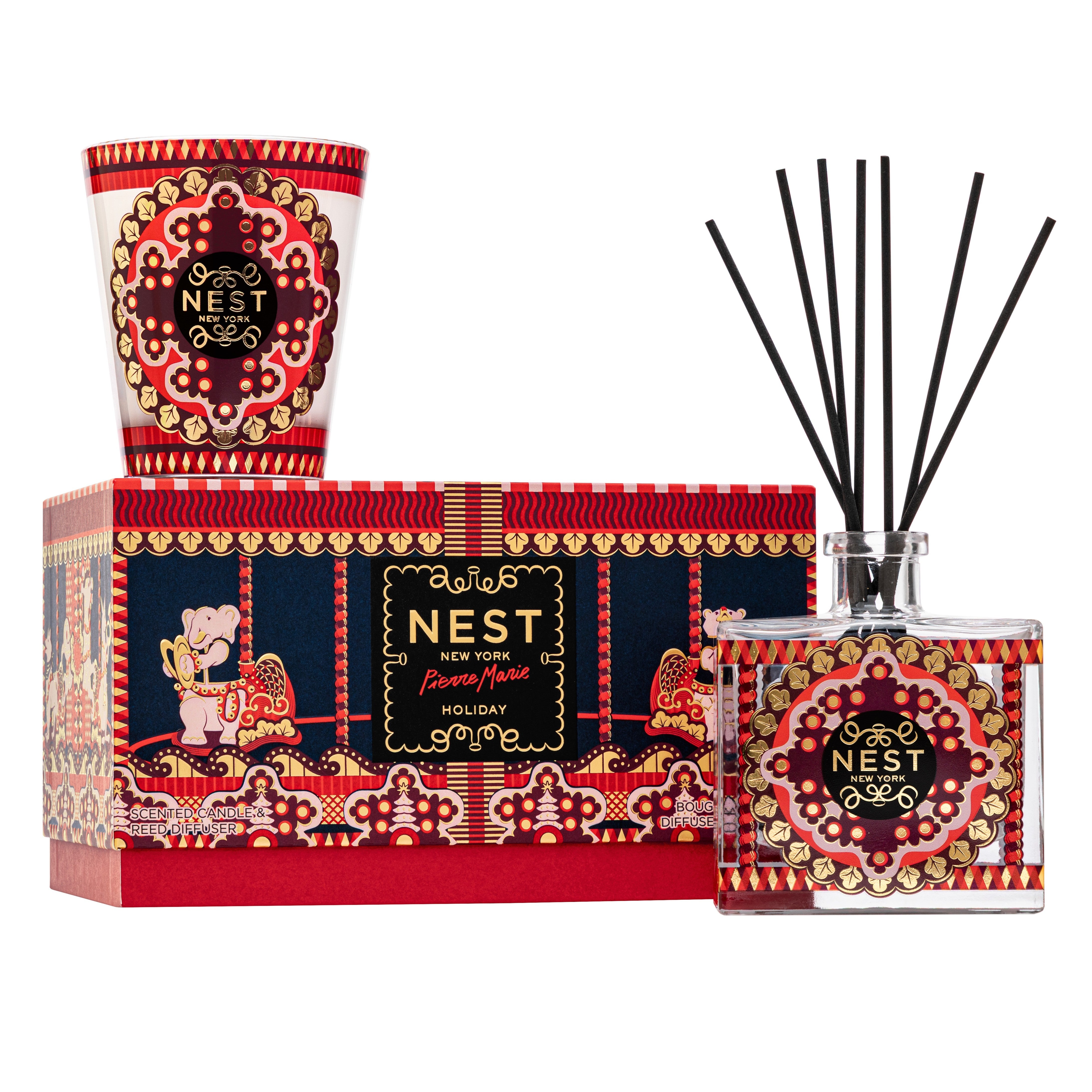 Nest - Holiday x Pierre Marie Candle & Diffuser Gift Set