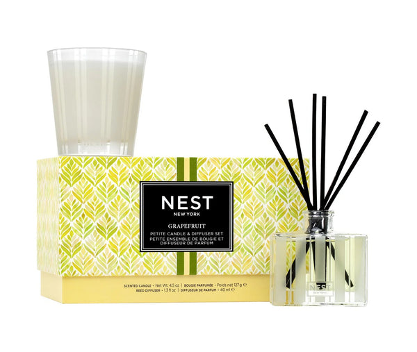 Nest - Grapefruit Petite Candle & Diffuser Set luxury scented candle gift