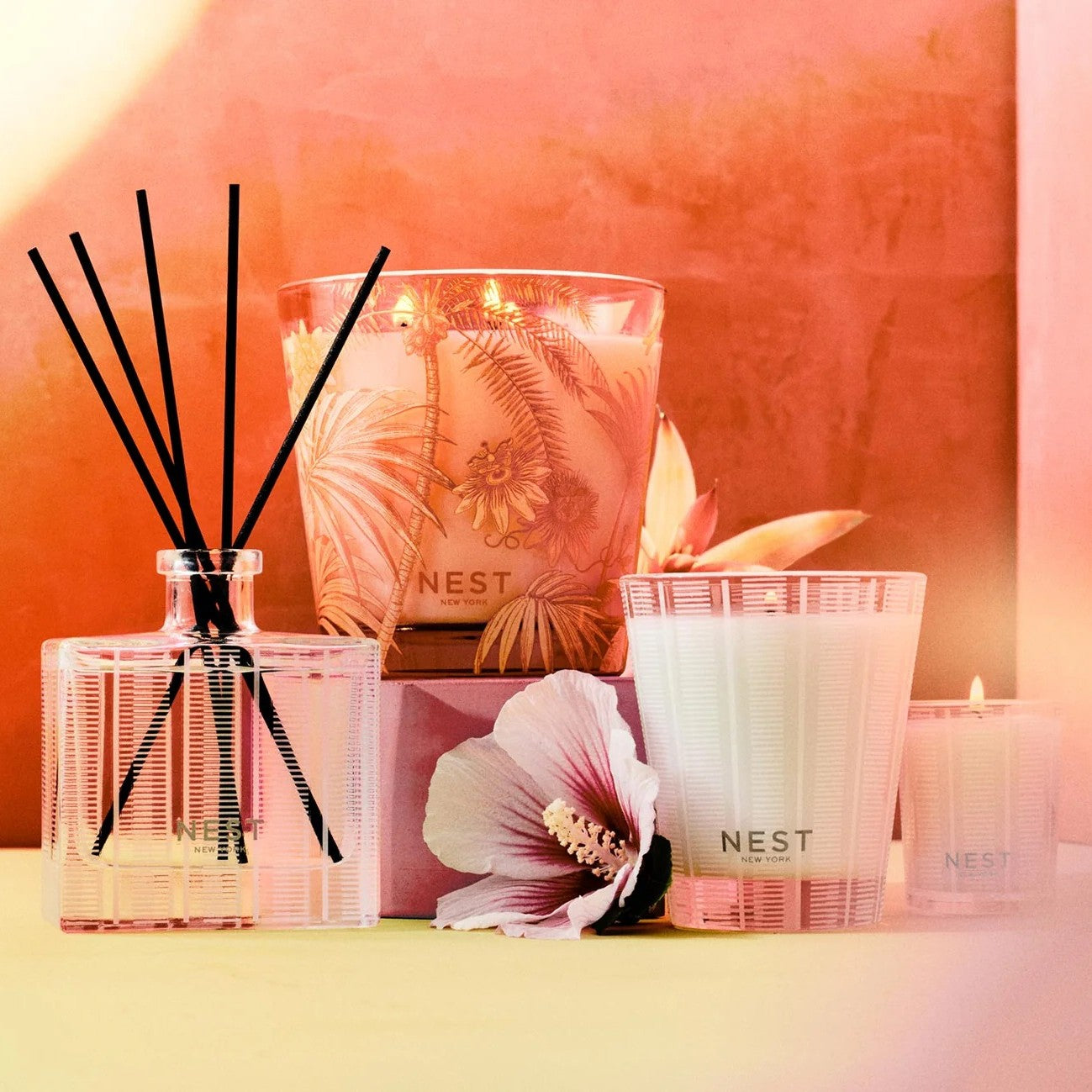 Nest - Something Tropical Decorative 3 Wick Candle