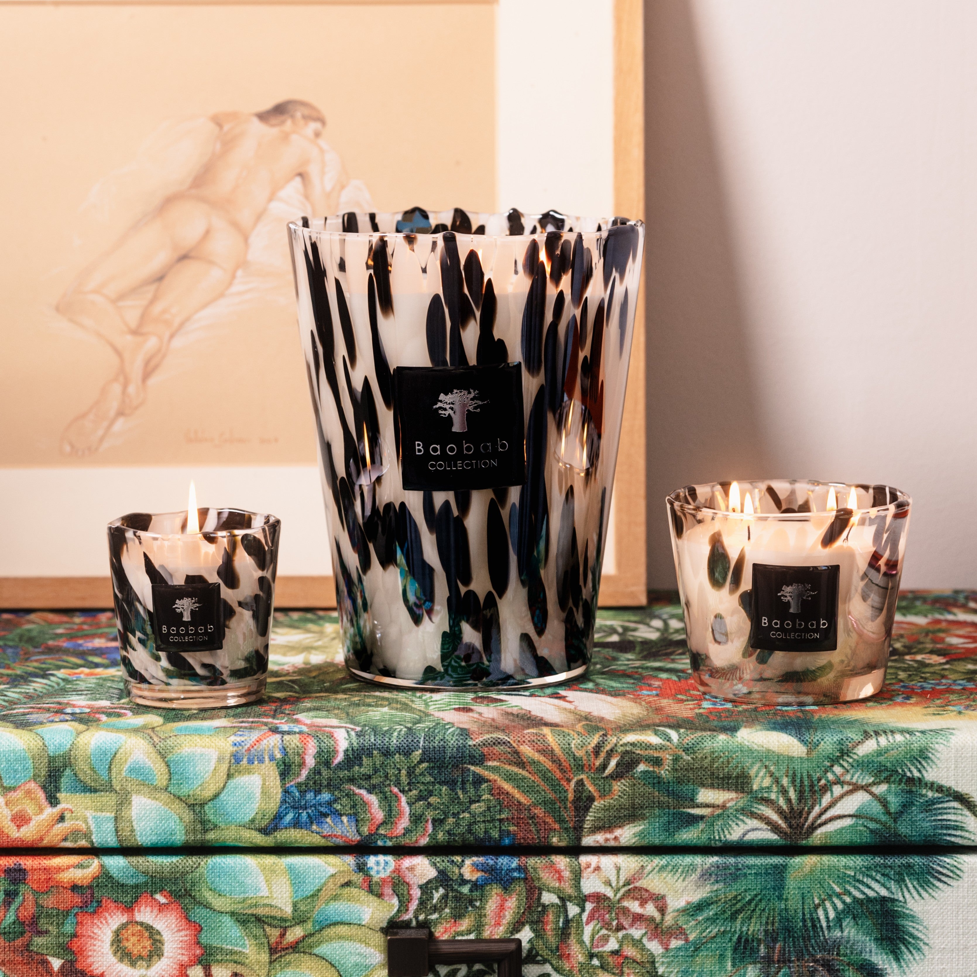 Baobab Collection - Black Pearls Max08 Petite Candle