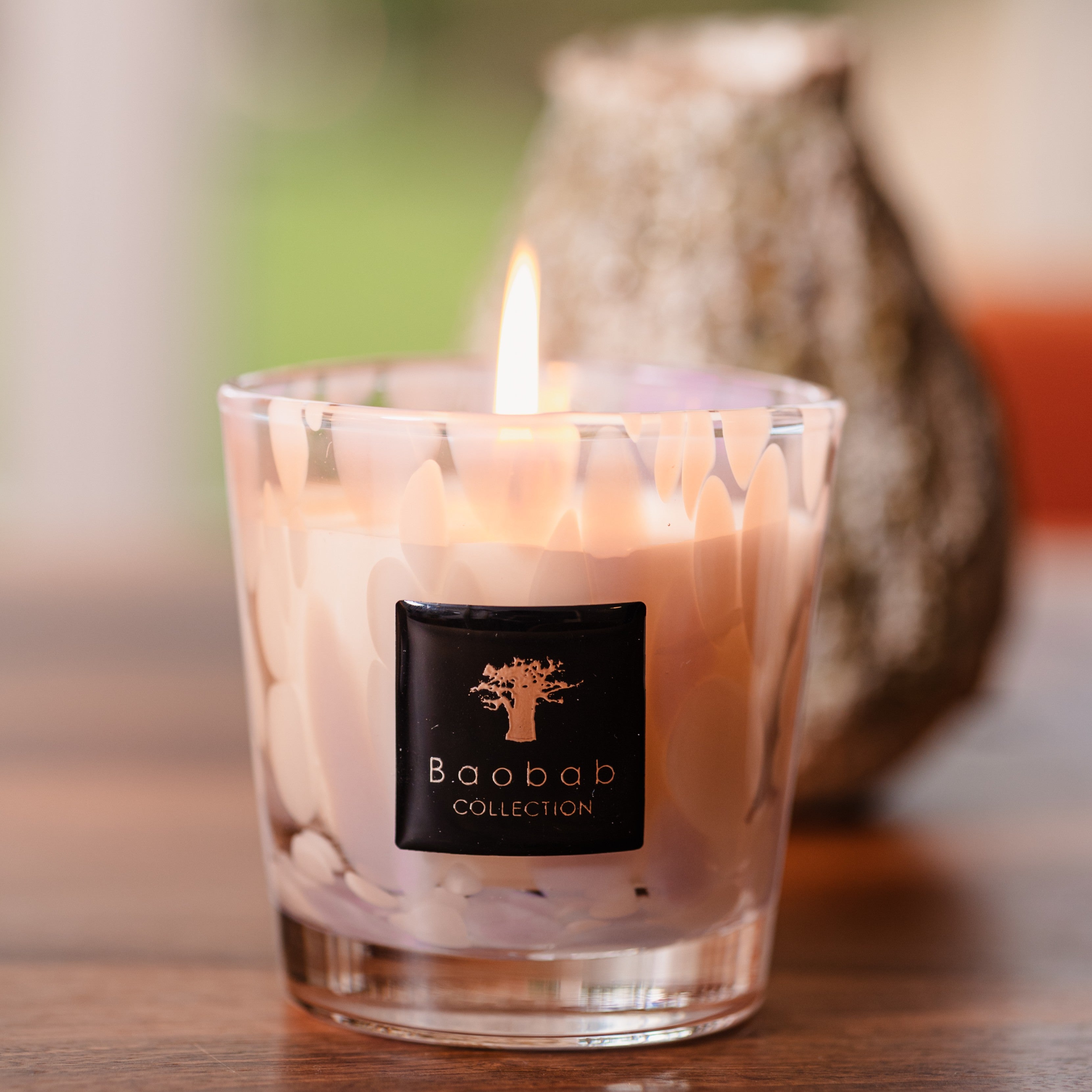Baobab Collection - White Pearls Max08 Petite Candle