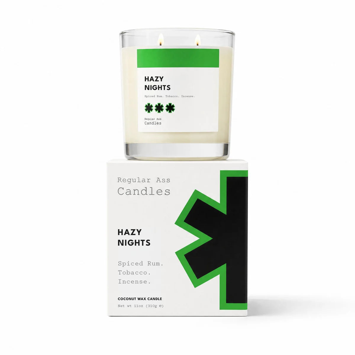 Regular Ass Candles - Hazy Nights (Spiced Rum + Tobacco + Incense) Candle