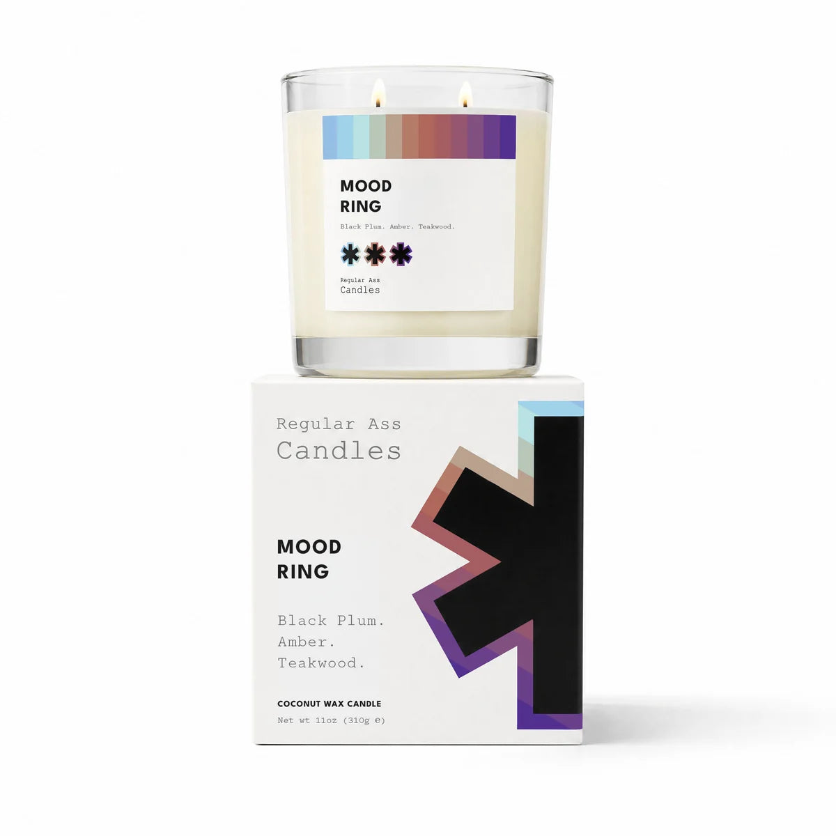 Regular Ass Candles - Mood Ring (Black Plum + Amber + Teakwood) Candle