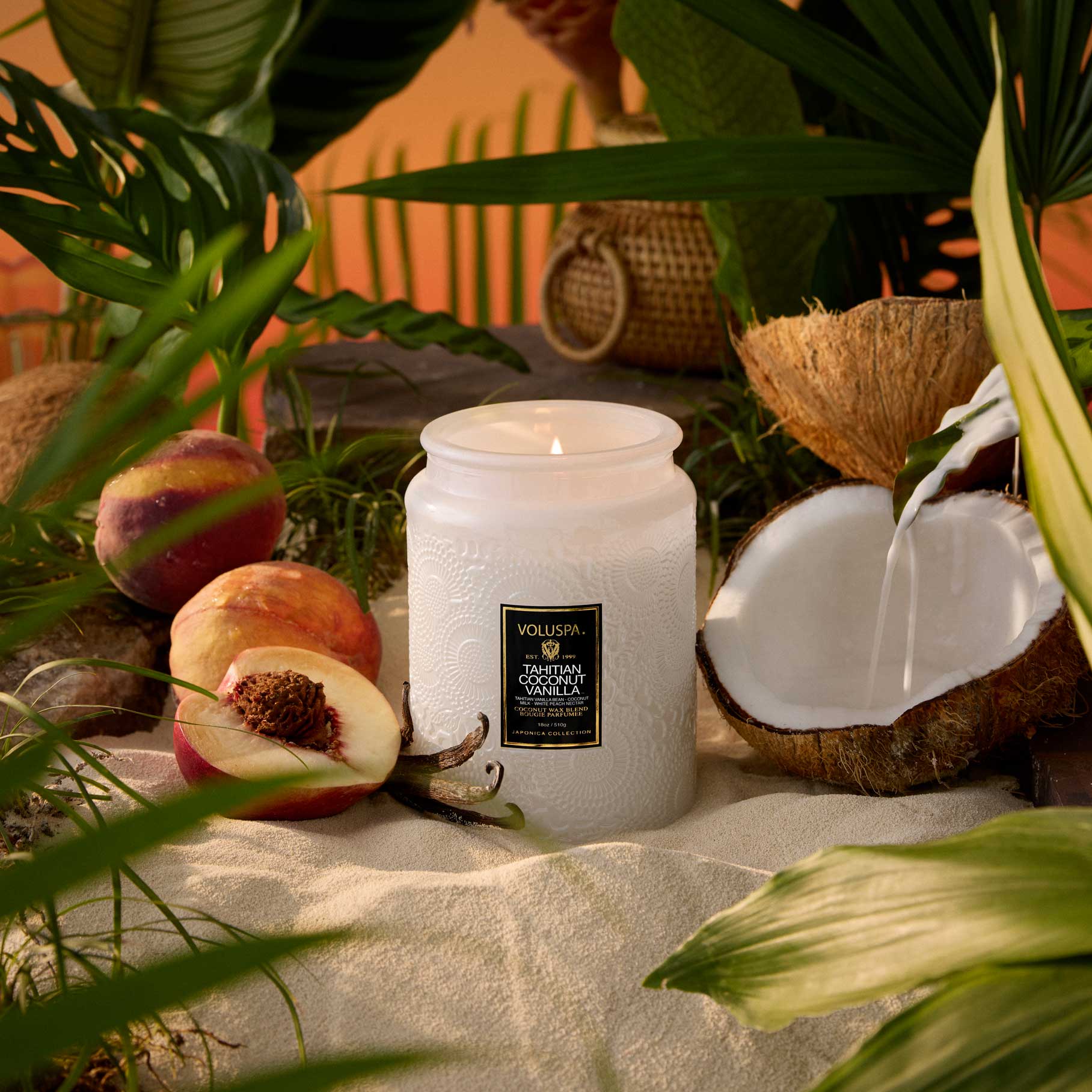 Voluspa - Tahitian Coconut Large Jar Candle
