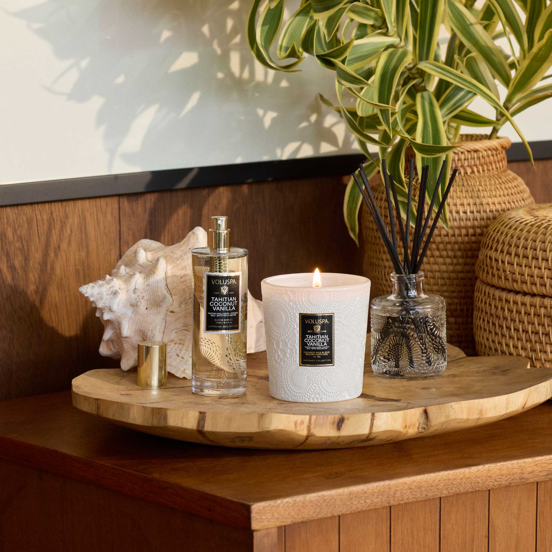 Voluspa - Tahitian Coconut Vanilla Room Spray | Candle Delirium