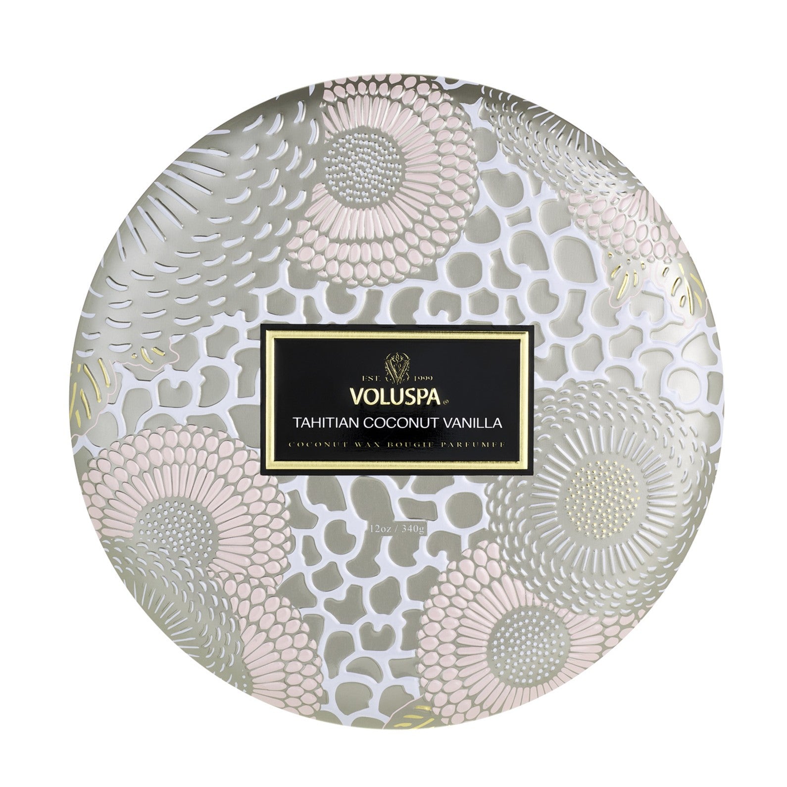 Voluspa - Tahitian Coconut Vanilla 3 Wick Tin Candle