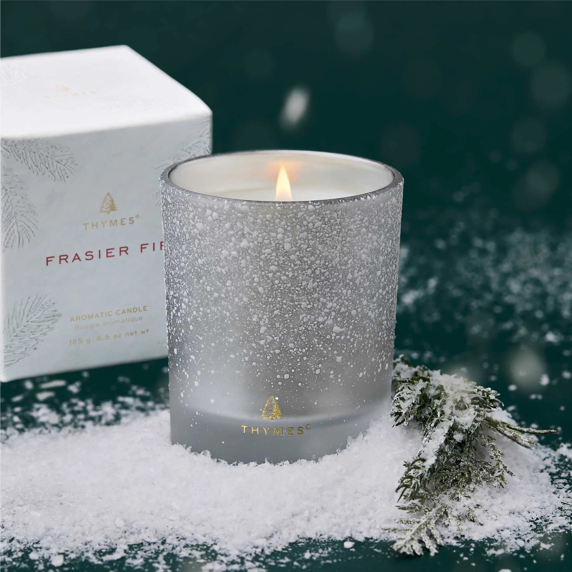 Thymes - Frasier Fir Flocked Candle