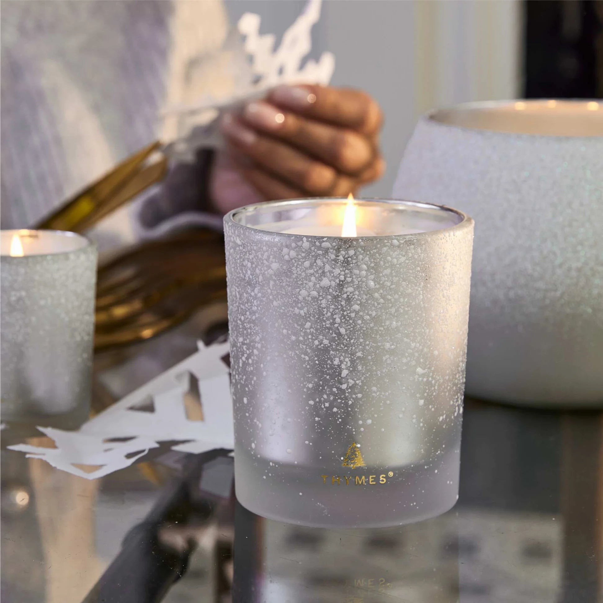 Thymes - Frasier Fir Flocked Candle