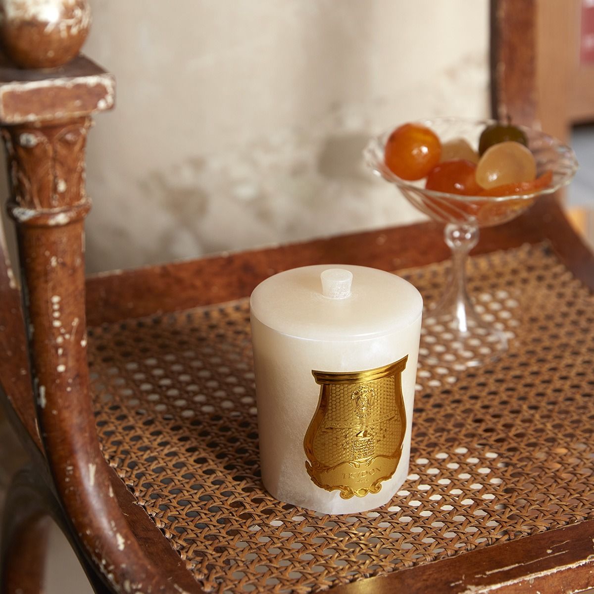 Trudon - Ernesto (Leather & Tobacco) Alabaster Candle | Candle