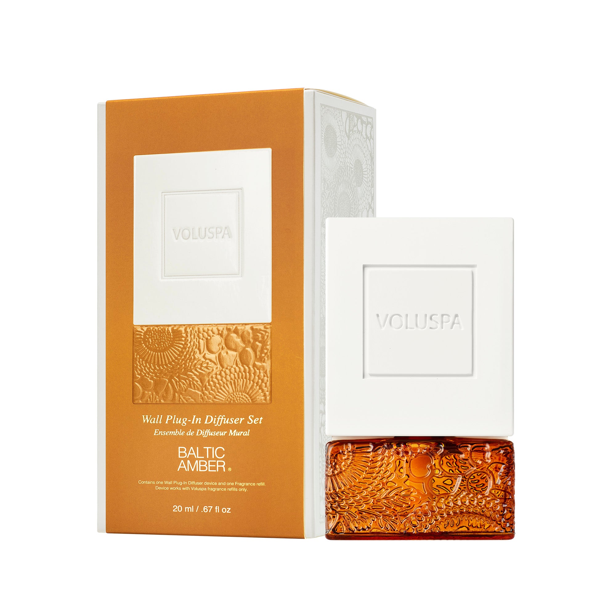 Voluspa - Baltic Amber Wall Plug-In Diffuser Starter Kit