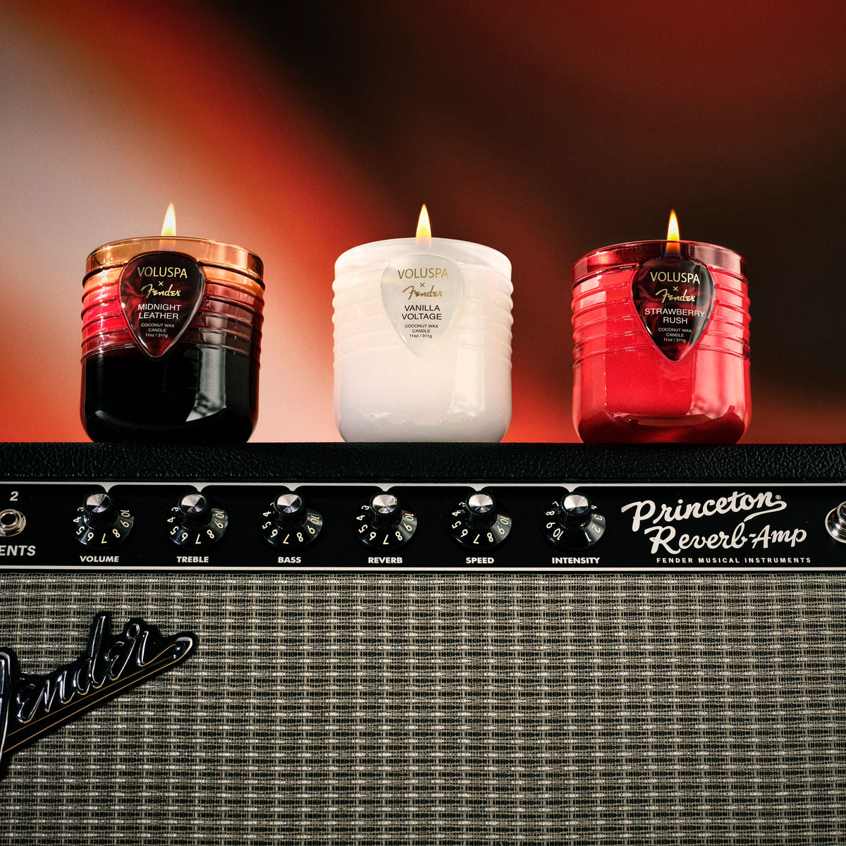 Voluspa - Fender Three Cord Candle Gift Set