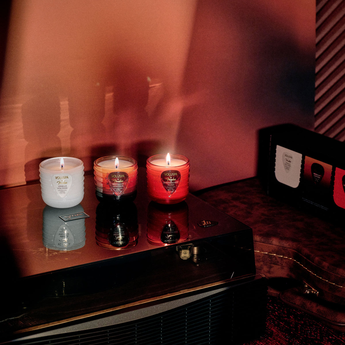 Voluspa - Fender Three Cord Candle Gift Set