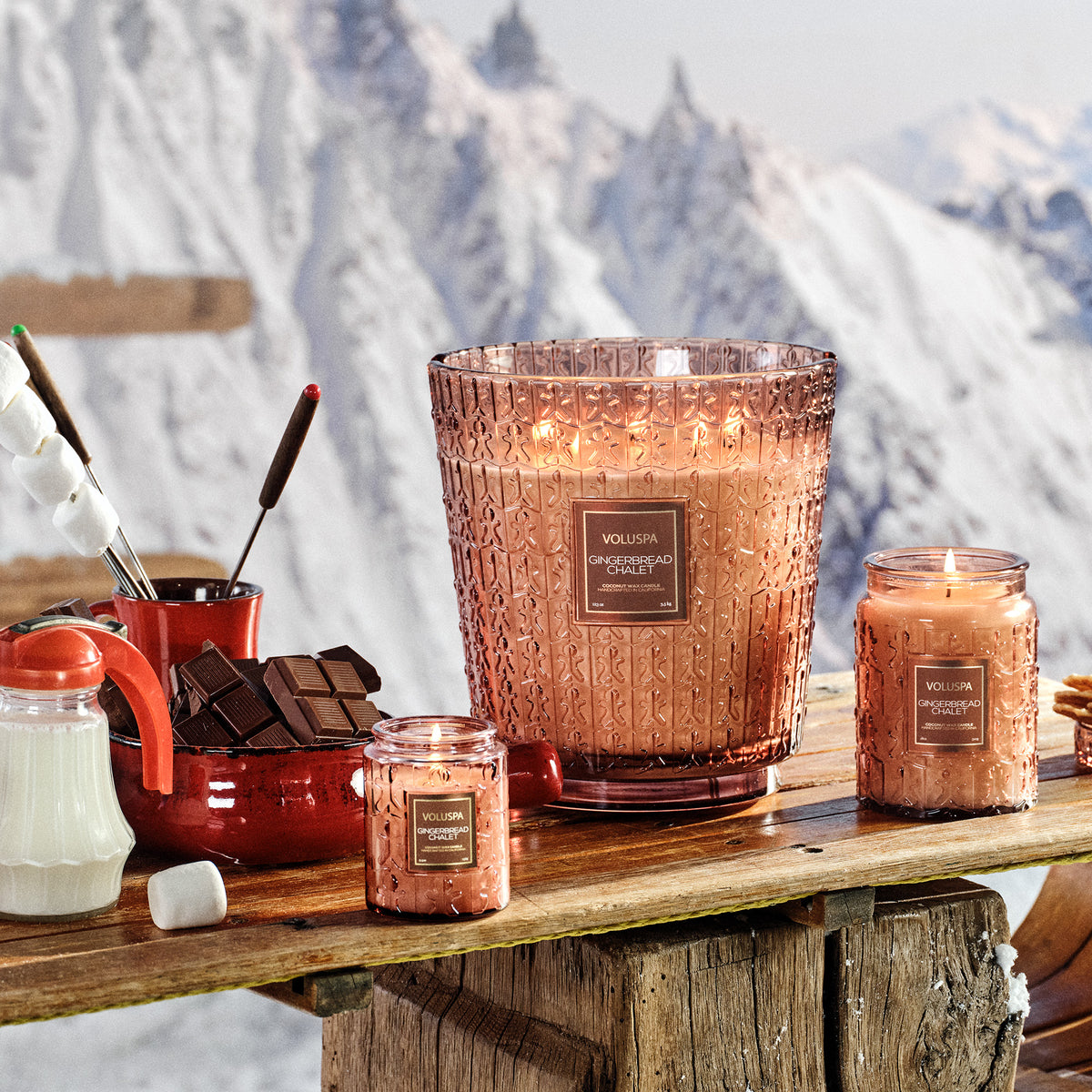 Voluspa - Gingerbread Chalet 5 Wick Hearth Candle