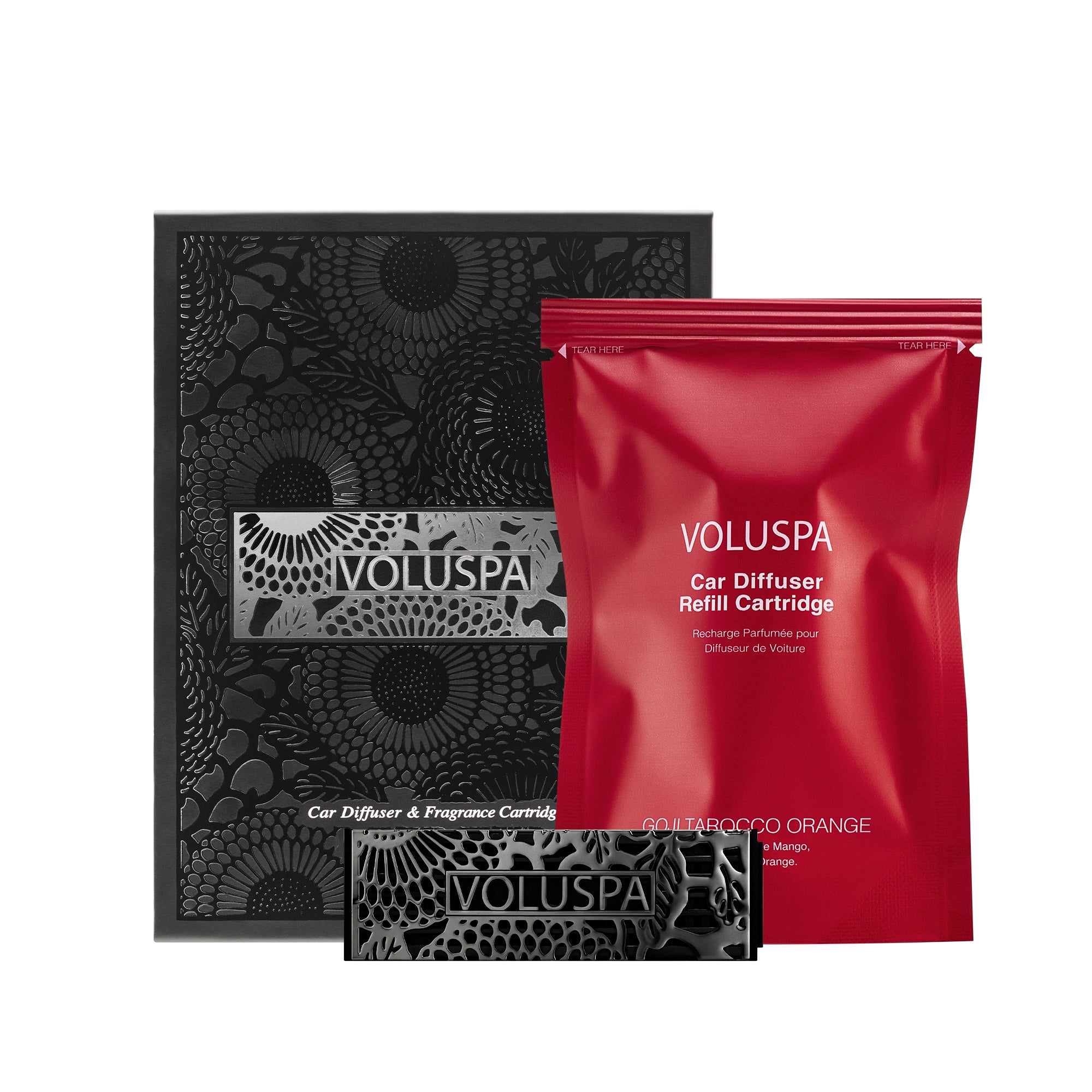 Voluspa - Goji Tarocco Orange Car Diffuser Starter Kit