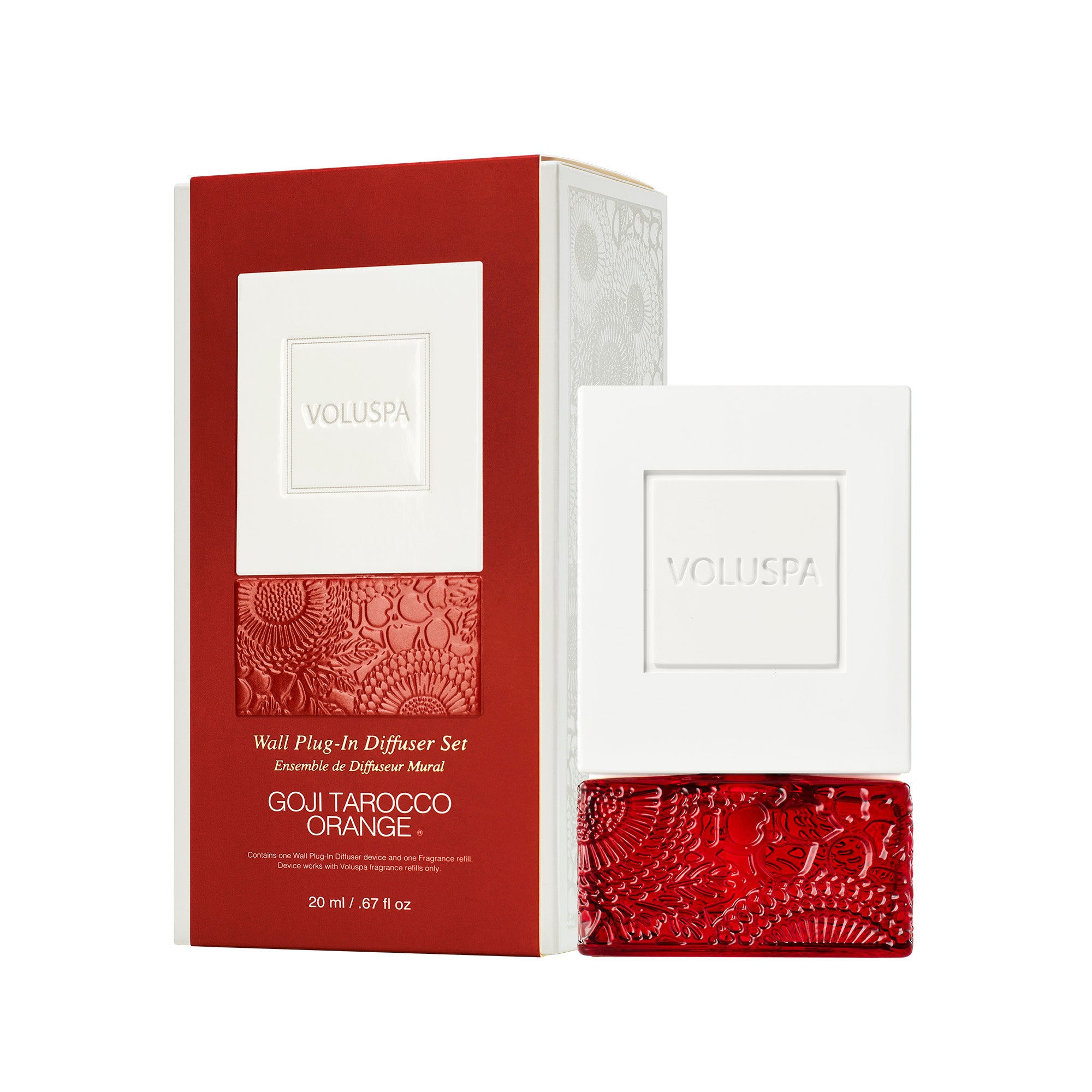 Voluspa - Goji Tarocco Orange Wall Plug-In Diffuser Starter Kit
