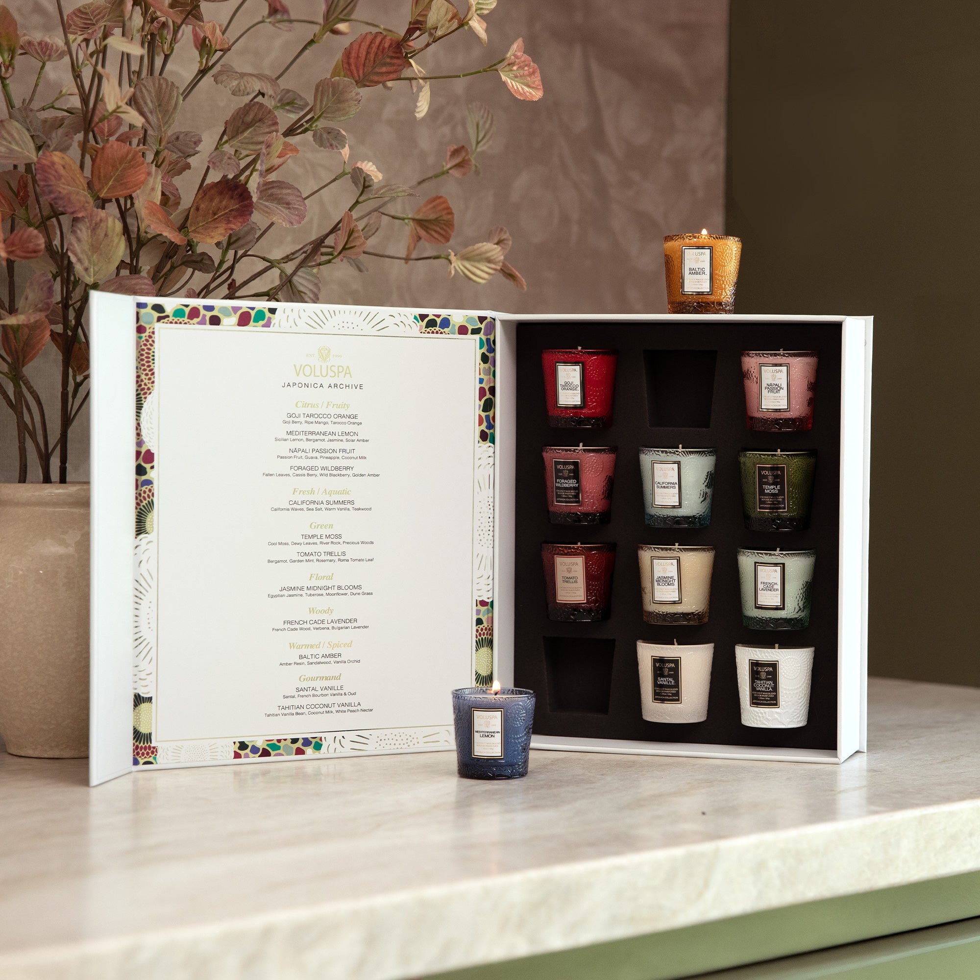 Voluspa - Japonica Archive 12 Candle Gift Set