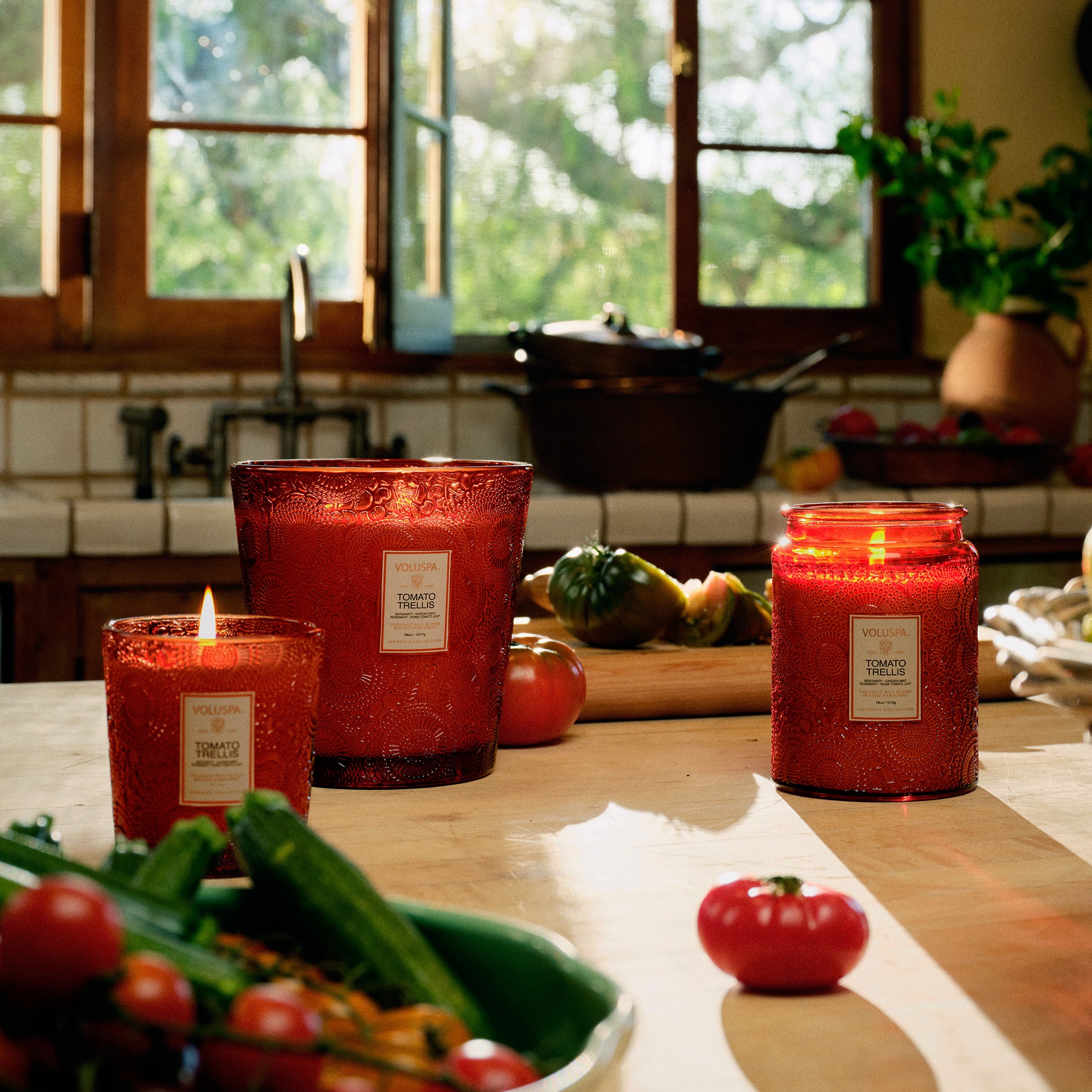 Voluspa - Tomato Trellis 5 Wick Hearth Candle