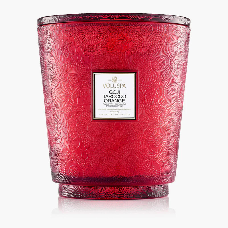 Voluspa - Goji Tarocco Orange 5 Wick Hearth Candle_{first_image} #large_image
