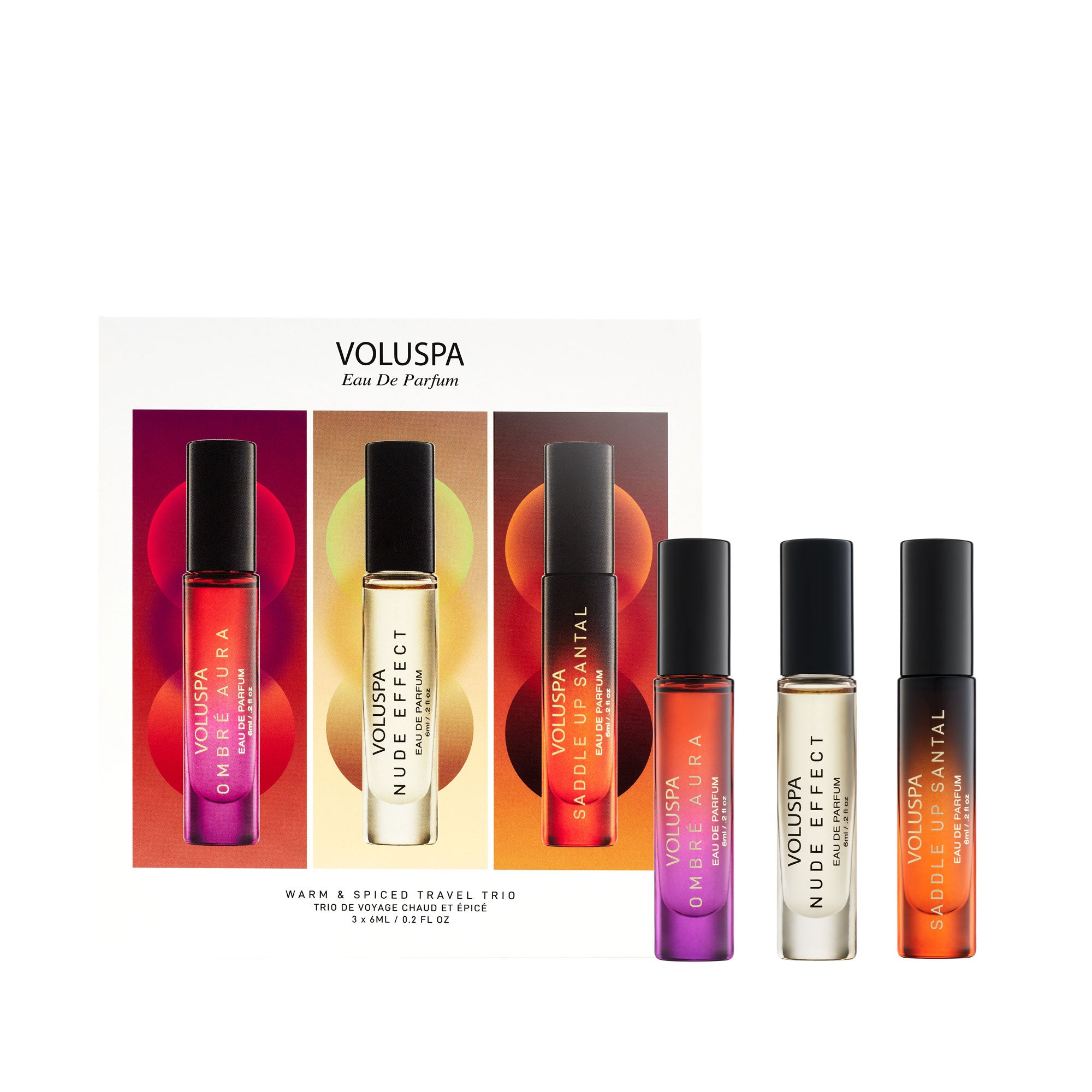 Voluspa - Warm & Spiced Travel Trio Eau De Parfum Gift Set