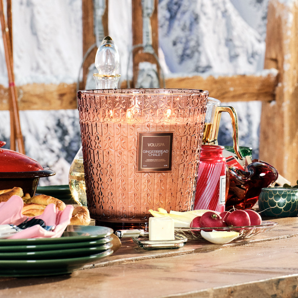 Voluspa - Gingerbread Chalet 5 Wick Hearth Candle