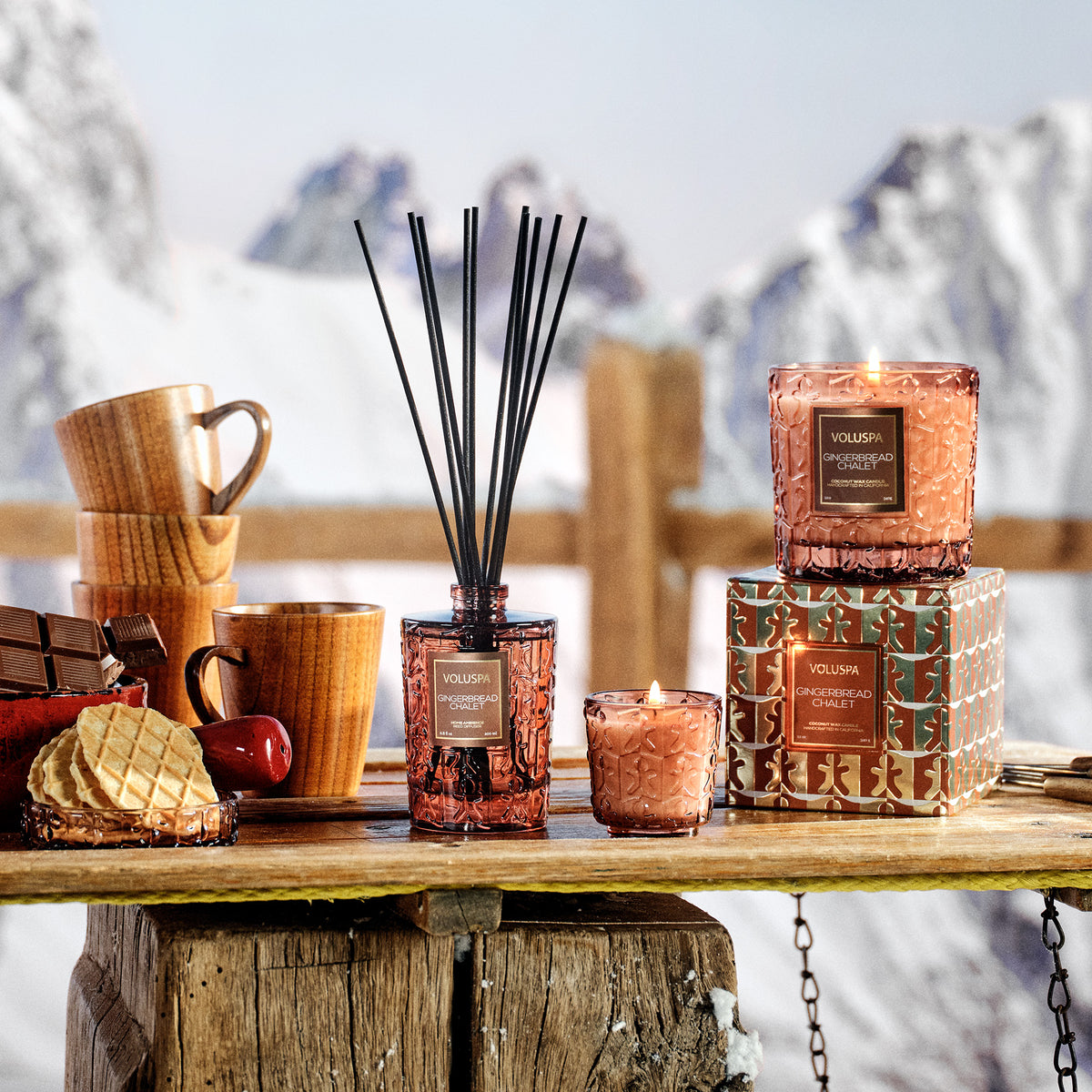 Voluspa - Gingerbread Chalet Small Jar Candle