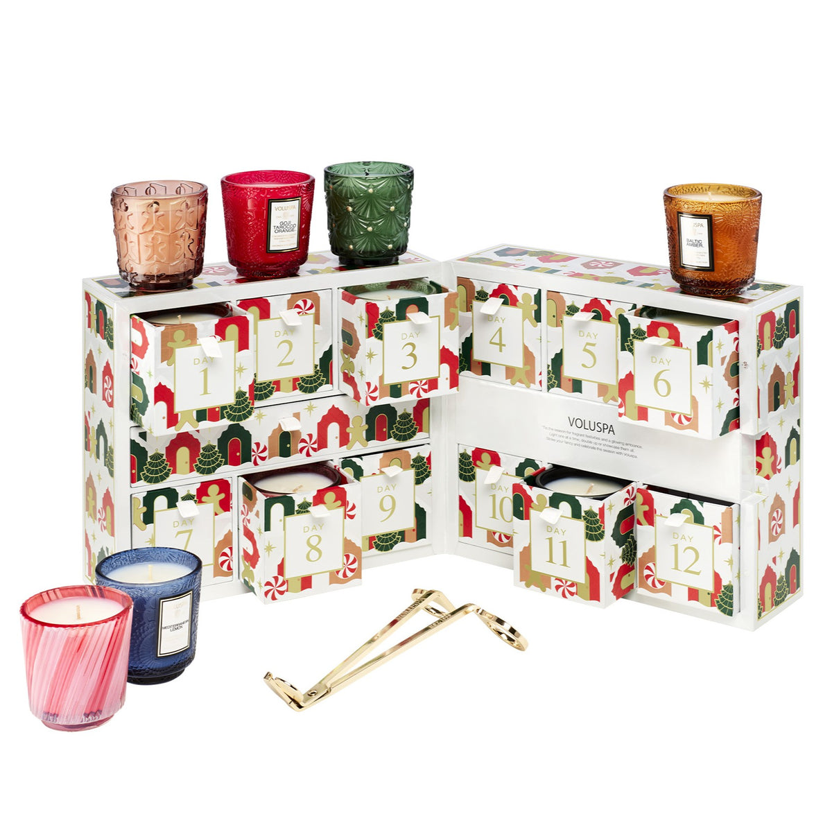 Voluspa - 12 Day Advent Calendar Holiday Village Gift Set 2026