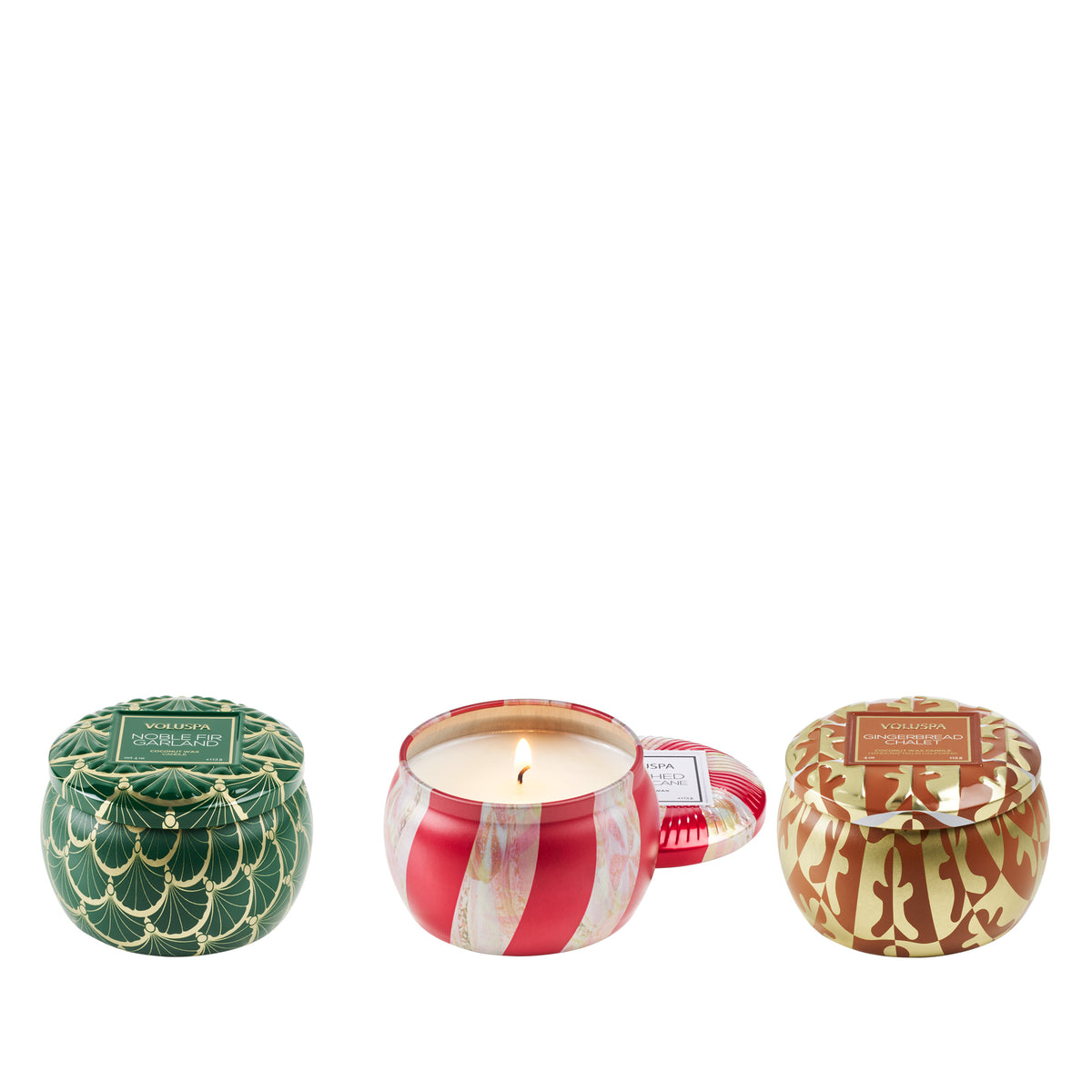 Voluspa - Holiday Village Mini Tin Candle Trio Gift Set