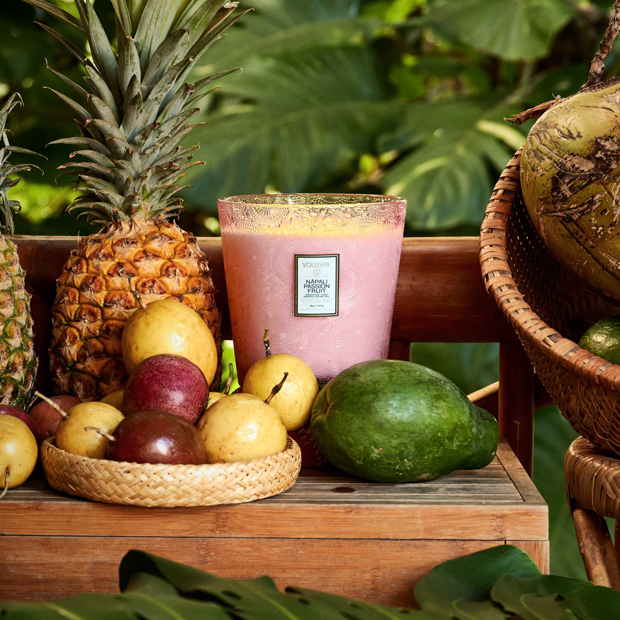 Voluspa - Napali Passion Fruit 3 Wick Hearth Candle | Candle Delirium