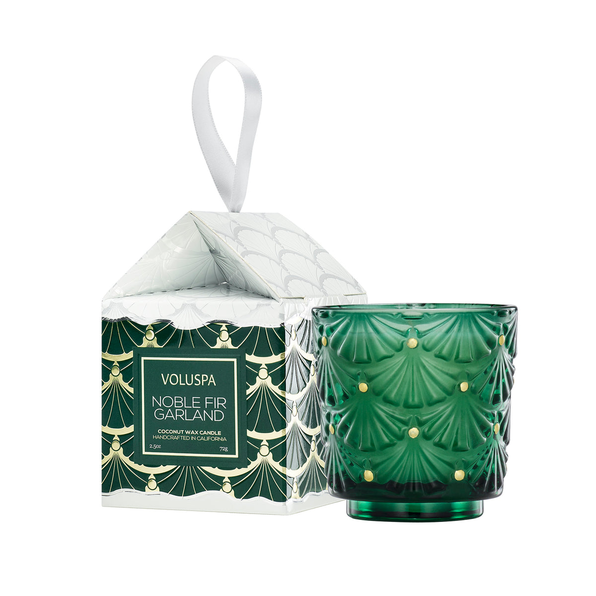Voluspa - Noble Fir Garland Pedestal Candle