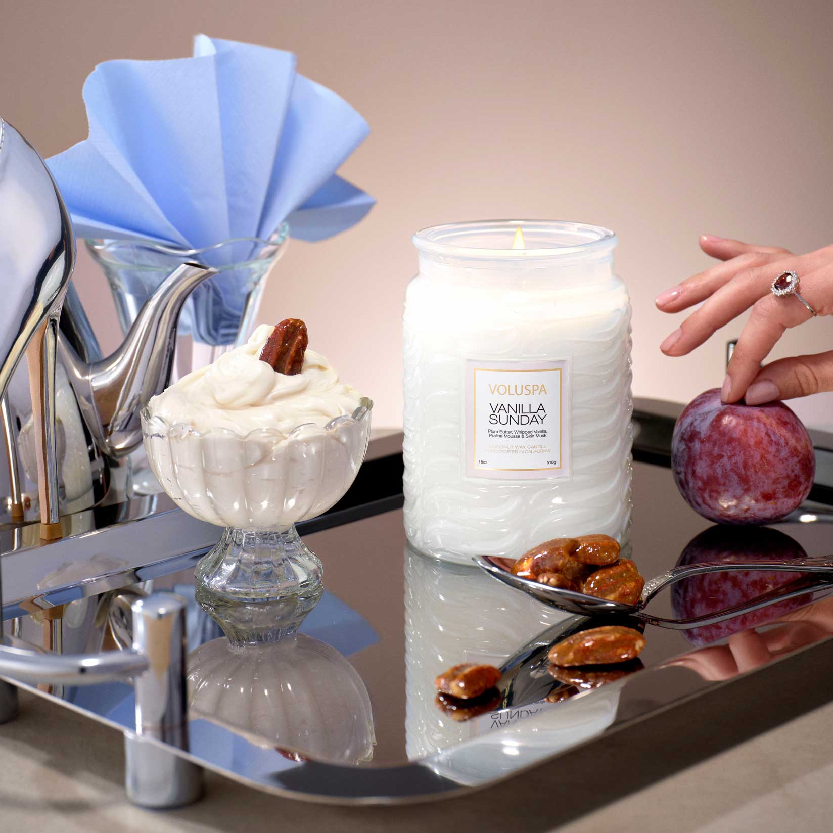Voluspa - Vanilla Sunday Large Jar Candle | Candle Delirium