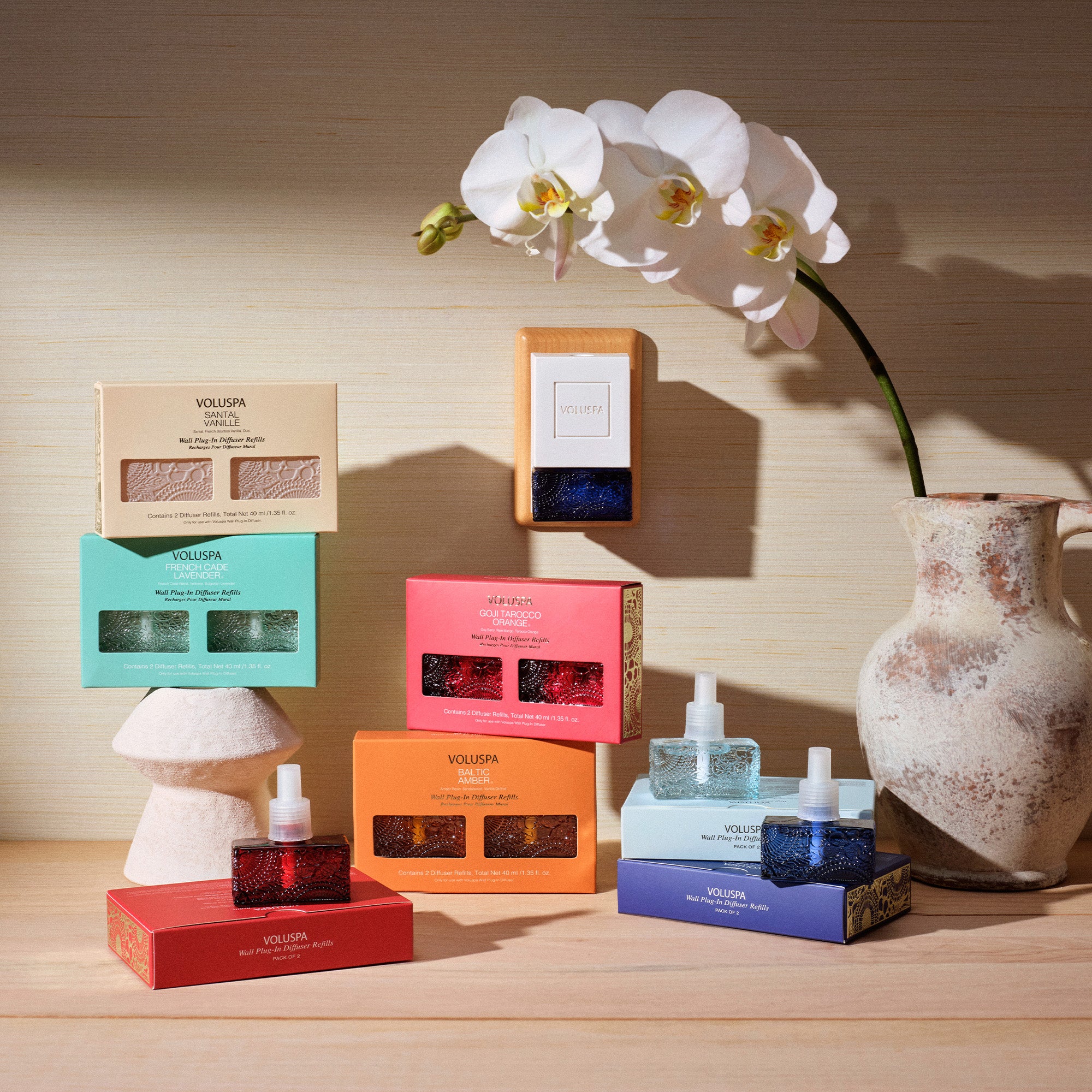 Voluspa - Mediterranean Lemon Wall Plug-In Diffuser Starter Kit