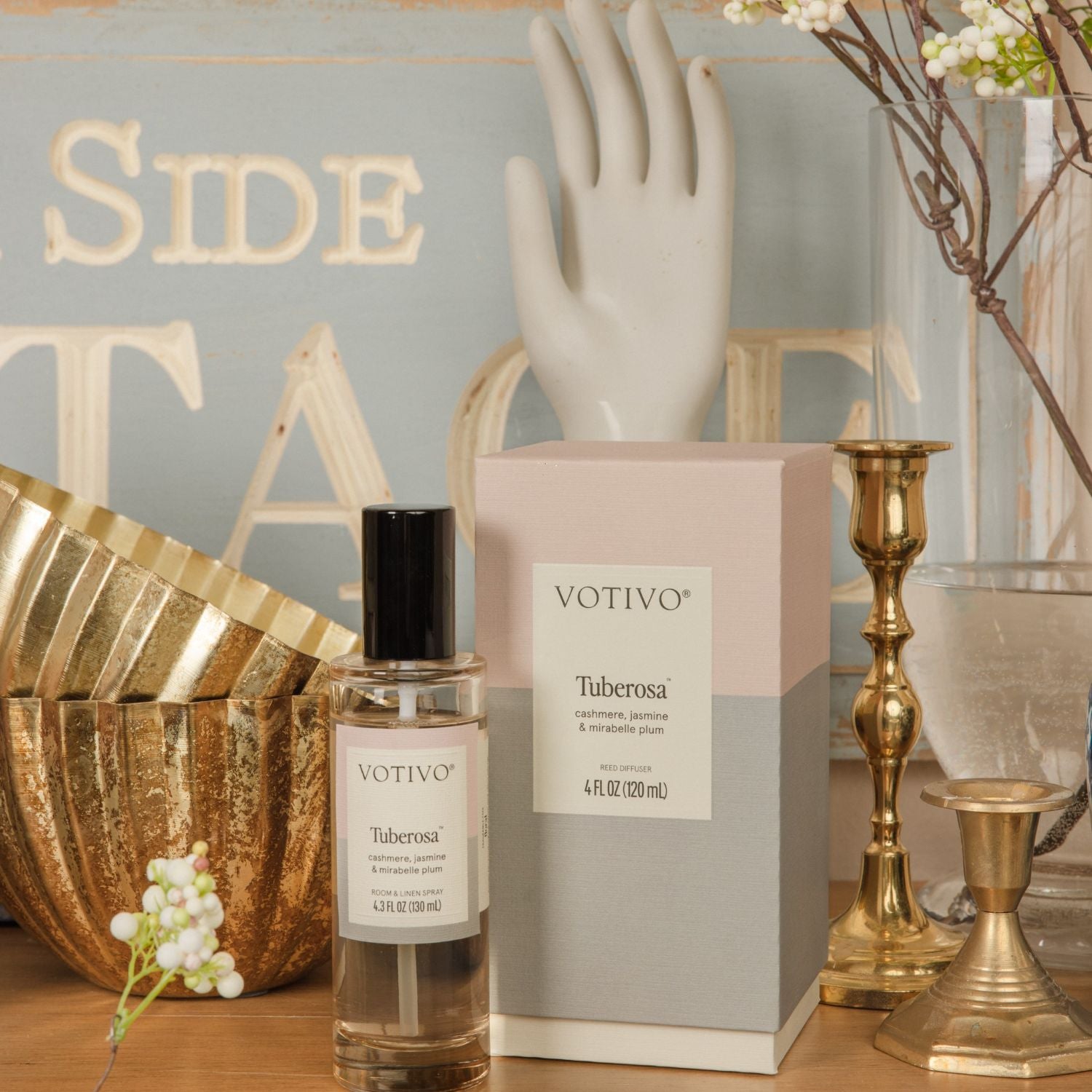 Votivo - Tuberosa Room & Linen Spray