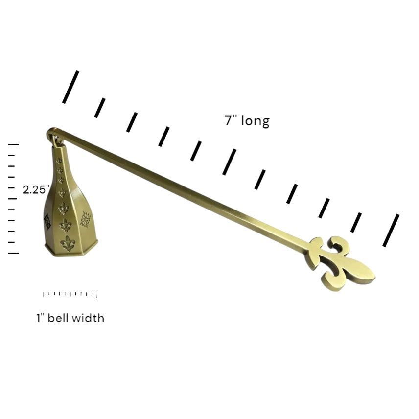 Wickman - Bell Snuffer Fleur de Lis Antique Brass