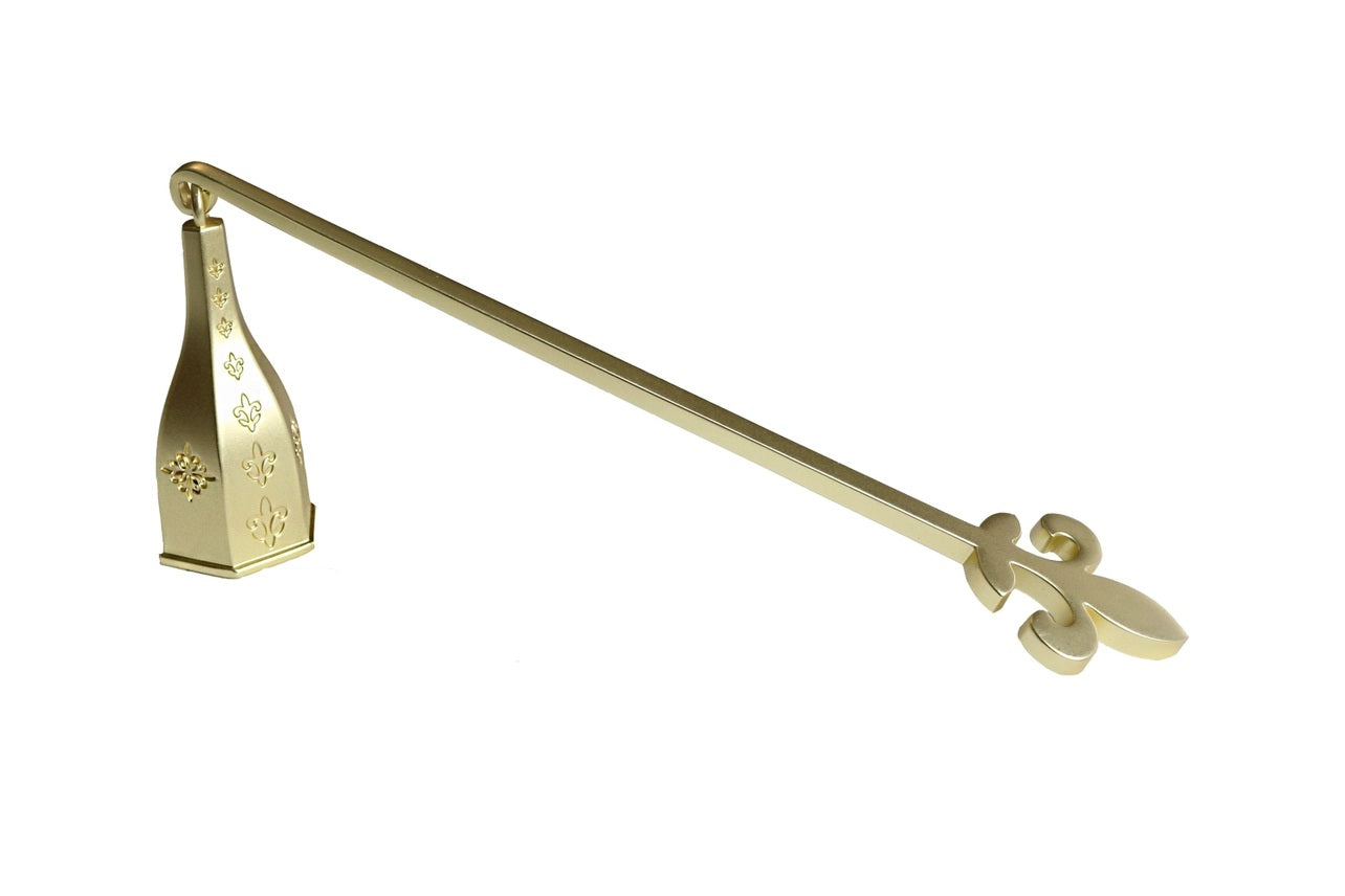Wickman - Bell Snuffer Fleur de Lis Matte Gold Finish