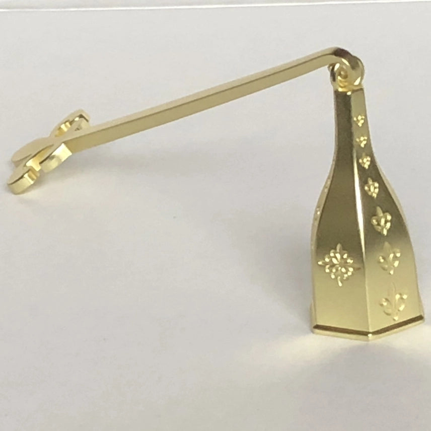 Wickman - Bell Snuffer Fleur de Lis Matte Gold Finish