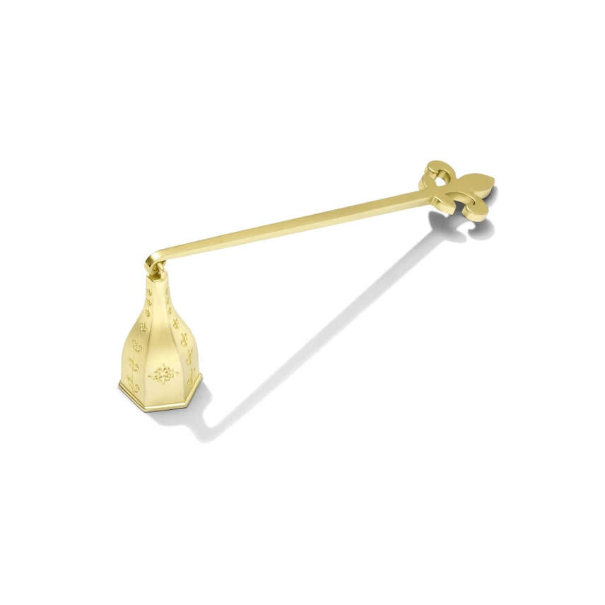 Wickman - Bell Snuffer Fleur de Lis Matte Gold Finish