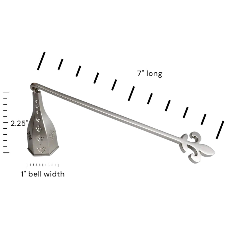Wickman - Bell Snuffer Fleur de Lis Pewter Finish
