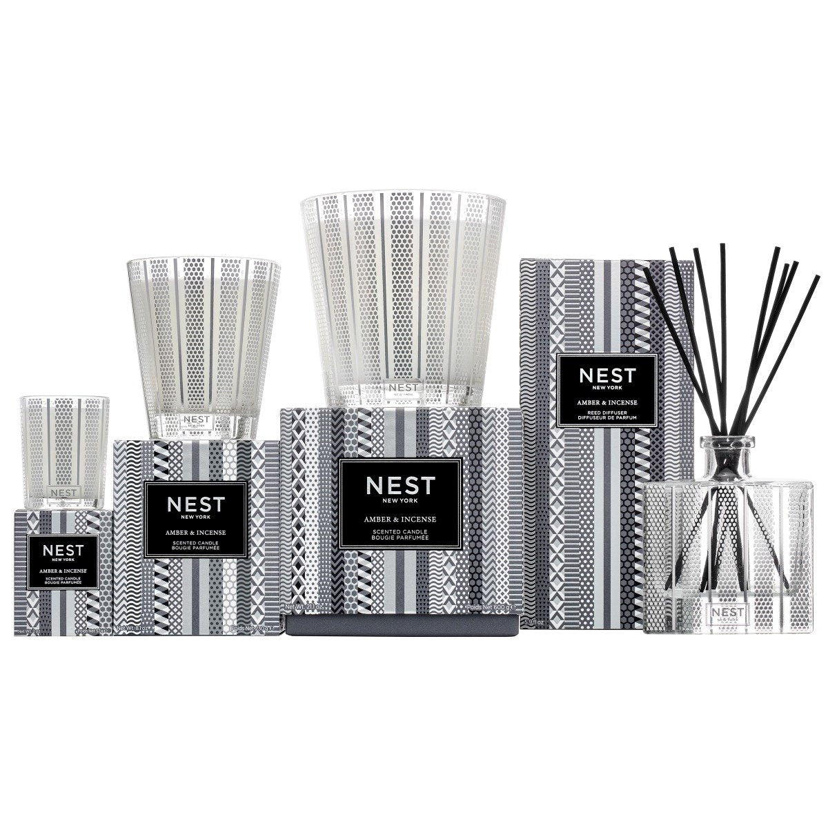 Nest - Amber & Incense 3 Wick Candle