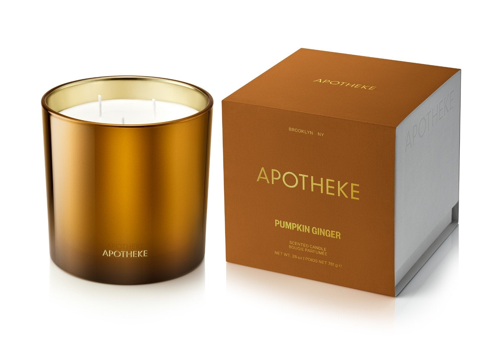 Apotheke - Pumpkin Ginger 3 Wick Candle