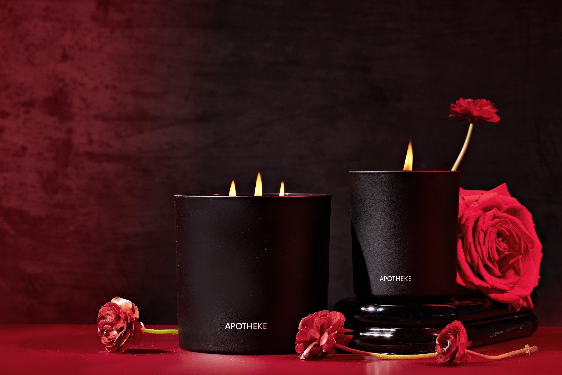 Apotheke - Charcoal Rouge 3 Wick Candle