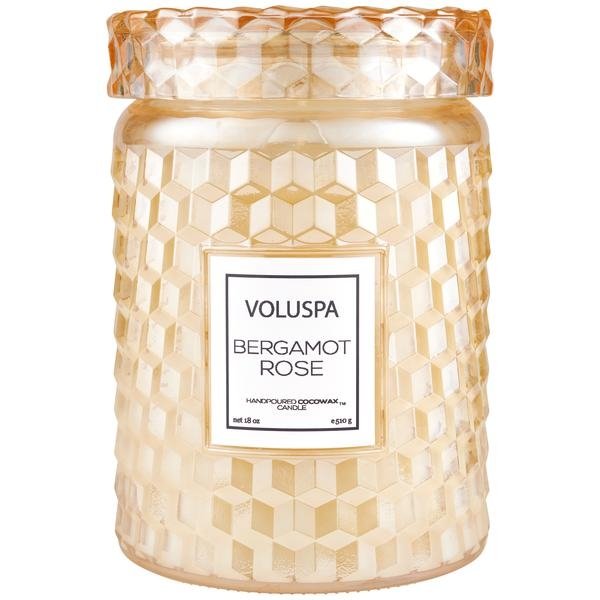 Voluspa - Bergamot Rose Large Jar Candle