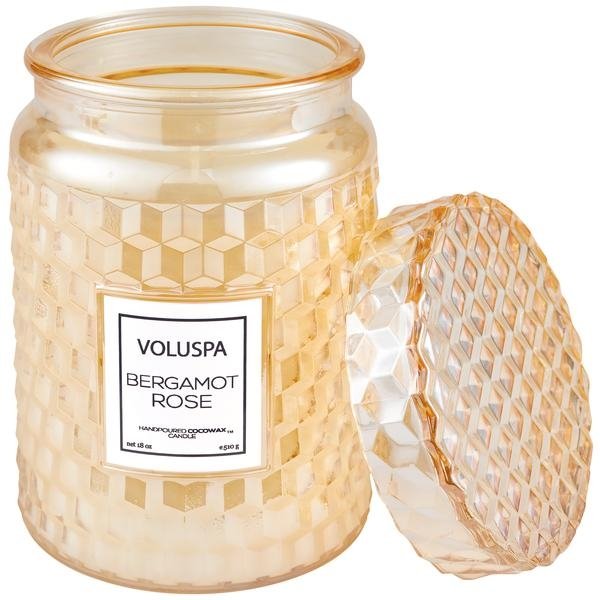 Voluspa - Bergamot Rose Large Jar Candle