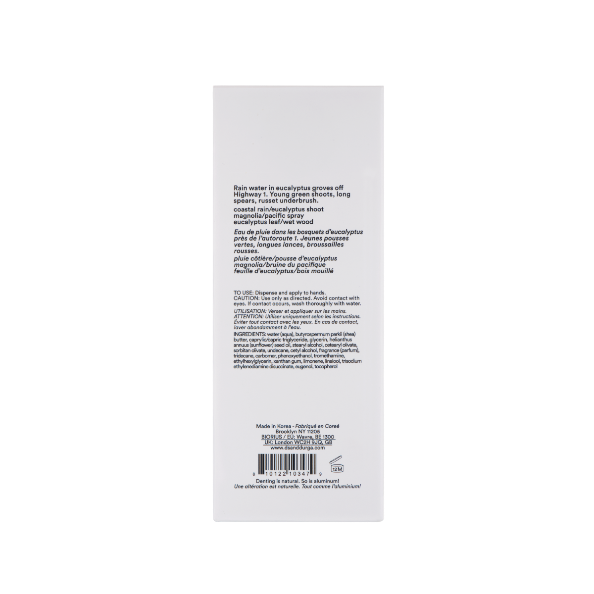 DS & Durga - Big Sur After Rain Hand Lotion