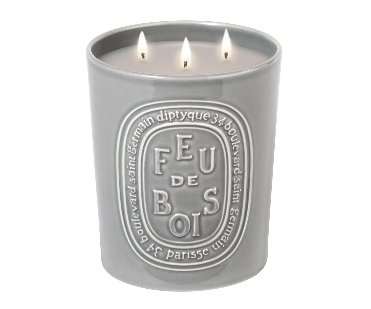 Diptyque - Feu de Bois 3 Wick Candle 600g (Wood Fire) | Candle