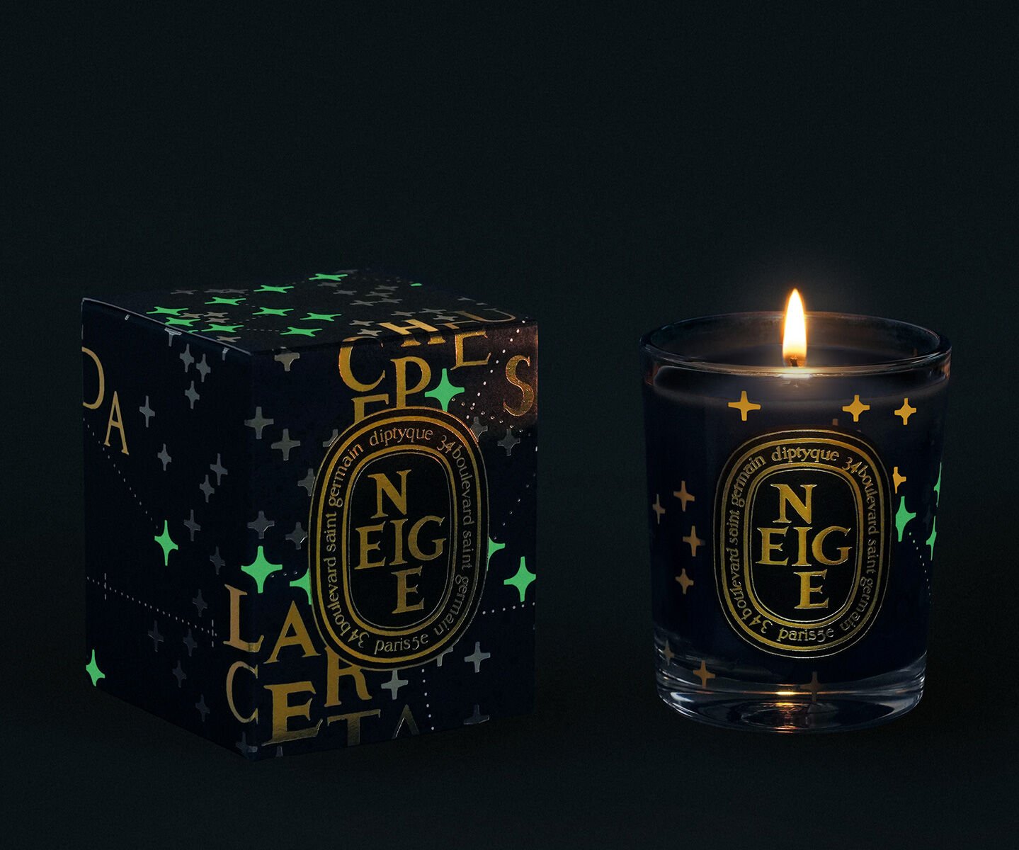diptyque NEIGEミニキャンドル 70g Diptyque - Neige Mini Candle (Snow) | Candle Delirium
