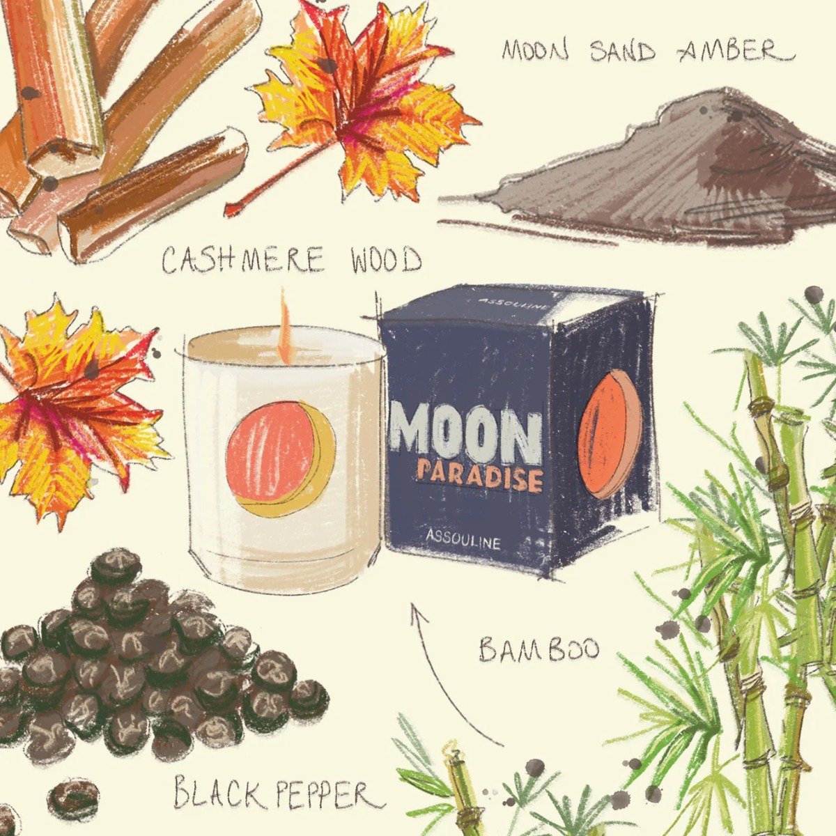 Assouline - Moon Paradise Candle