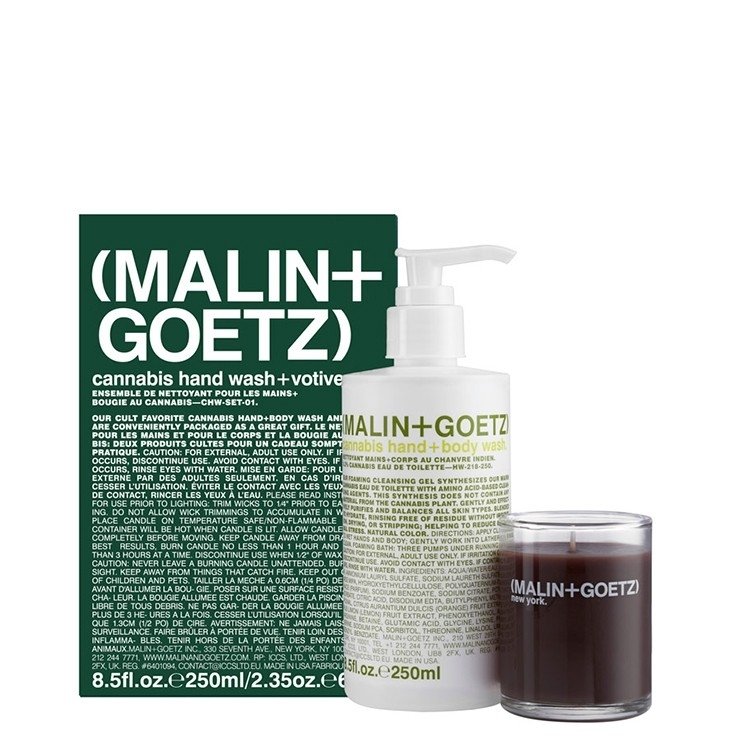 Malin & Goetz - Cannabis Hand Wash & Votive Set