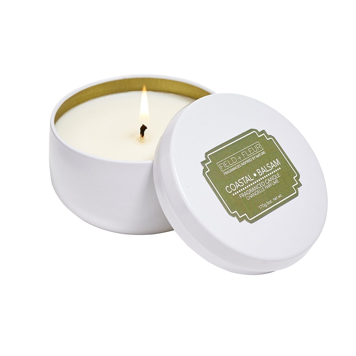 Field + Fleur - Coastal Balsam Tin Candle
