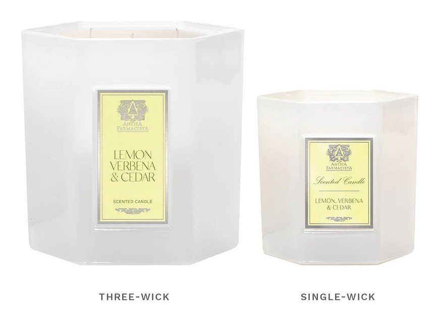 Antica Farmacista - Lemon, Verbena & Cedar 3 Wick Candle