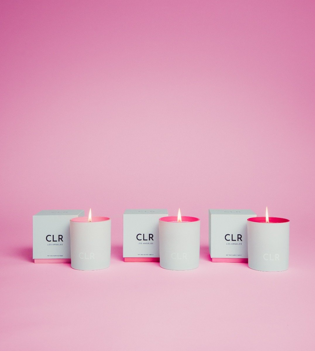 CLR Los Angeles - Light Pink Candle